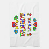 オウムの恋人 キッチンタオル (縦)