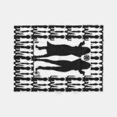 オウムの戦術的な女の子 フリースブランケット (正面(横))