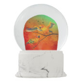 オウムの日曜日Conuresの雪の地球 スノーグローブ (裏面)