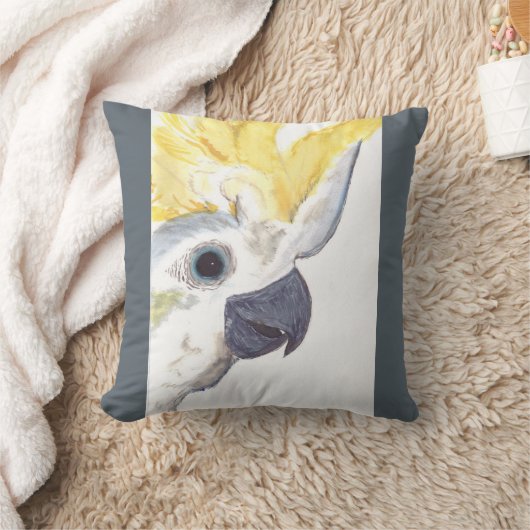 オウムの時計 クッション (ブランケット)