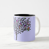 オウムの木のマグ ツートーンマグカップ (正面右)