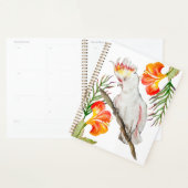 オウムの水色スケッチ プランナー手帳 (ディスプレー)