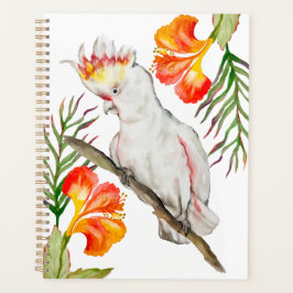 オウムの水色スケッチ プランナー手帳