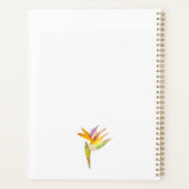 オウムの水色スケッチ プランナー手帳 (裏面)