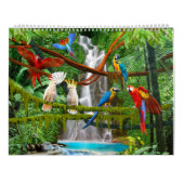 オウムの求愛 カレンダー (裏面)