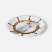 オウムの海賊オウム ペーパープレート (アングル)