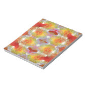 オウムの羽のパターン ノートパッド (回転)