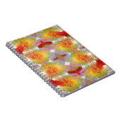 オウムの羽のパターン ノートブック (右側)