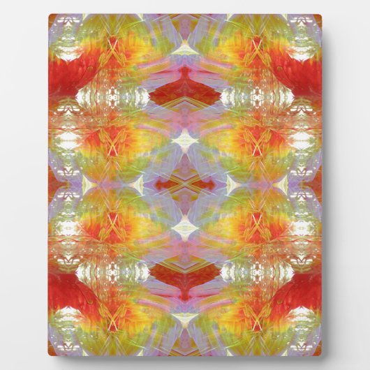 オウムの羽のパターン フォトプラーク (正面)