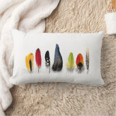 オウムの羽の枕 ランバークッション (ブランケット)