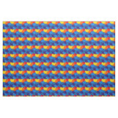 オウムの羽の緋色のマカオ模様 ファブリック (ヤード)