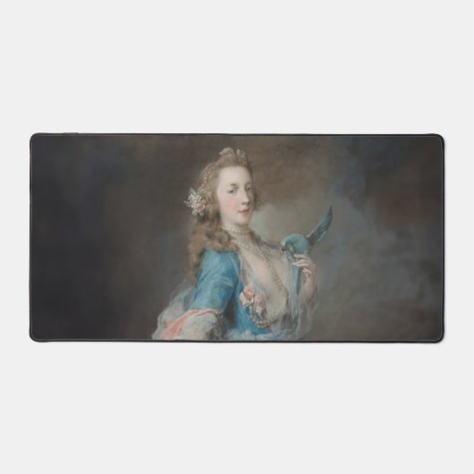 オウムの自撮り デスクマット (正面)