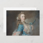 オウムの自撮り ポストカード (正面/裏面)