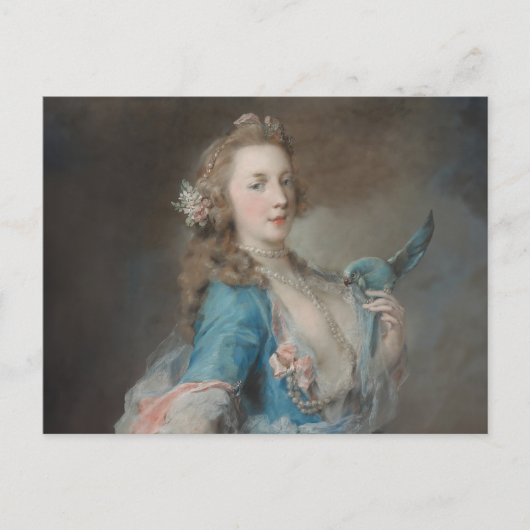 オウムの自撮り ポストカード (正面)