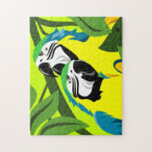 オウムの芸術のパズル ジグソーパズル (縦)