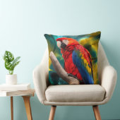 オウムの芸術1の枕 クッション (椅子)