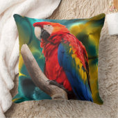 オウムの芸術1の枕 クッション (ブランケット)