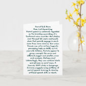 オウムの話 カード (黄色い花)