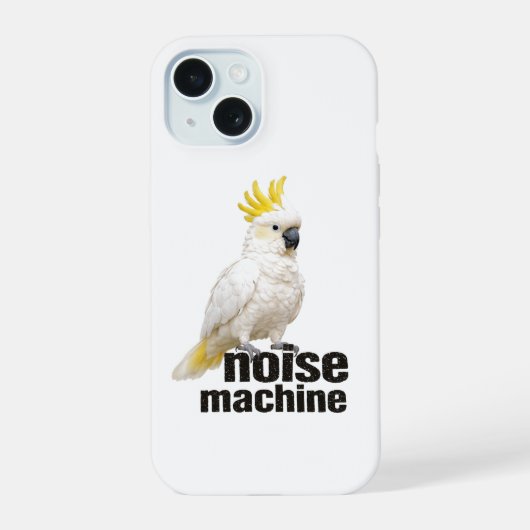 オウムの音マシン iPhone 15ケース (裏面)