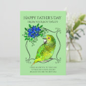 オウムの鳥からの父の日 シーズンカード (スタンド正面)