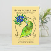 オウムの鳥から黄色の父の日 シーズンカード (スタンド正面)