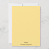 オウムの鳥から黄色の父の日 シーズンカード (裏面)