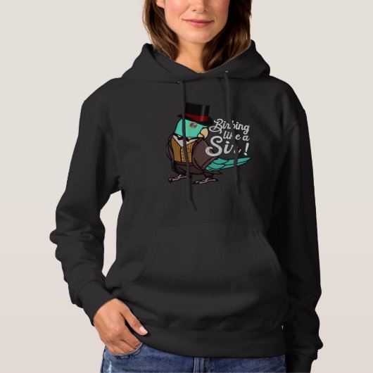 オウムの鳥のようにサーIターコイズ パーカ (正面)