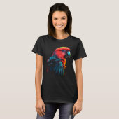 オウムの鳥 Tシャツ (正面フル)