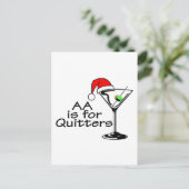 オウムは憶病者のクリスマスマルティーニのためです シーズンポストカード (スタンド正面)