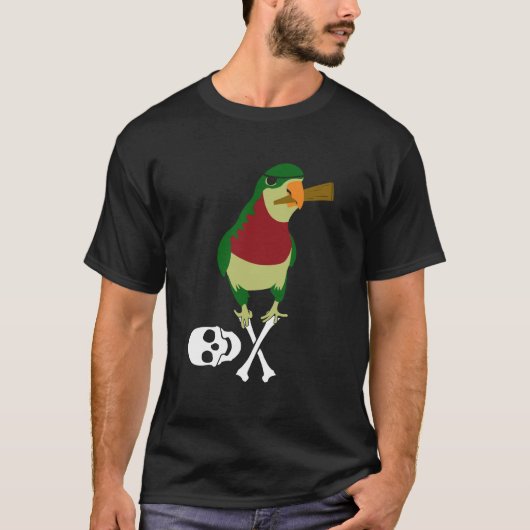オウムは海賊を打ち倒します Tシャツ (正面)