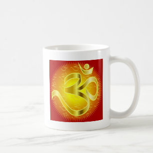 オウムまたはオムシンボル（黄色と赤） コーヒーマグカップ