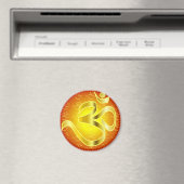 オウムまたはオムシンボル(黄色と赤) マグネット (インサイチュ (食洗機))