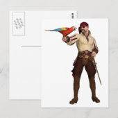 オウムをかぶった海賊 ポストカード (正面/裏面)