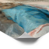 オウムを持つ若い女性（Rosalba Carriera著） ポスター (角)