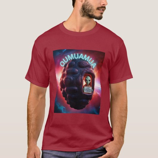 オウムアムアはただの通りすがり Tシャツ (正面)