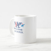 オウムウィングと飛行機ロゴコーヒーマグ コーヒーマグカップ (正面左)