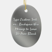 オウムオーナメントパーソナライズされたアフリカグレイオーナメント セラミックオーナメント (裏面)