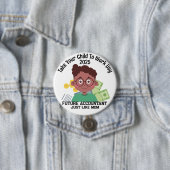 オウムカスタムボーイファイナンスあなたの子供を仕事に連れて行く 缶バッジ (インサイチュ)