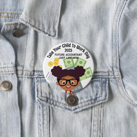 オウムカスタム女の子の仕事日金融に子供を連れて行く 缶バッジ (インサイチュ)