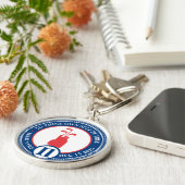 オウムカスタムNAゴルフ中毒回復トークンチップKe キーホルダー (側面)