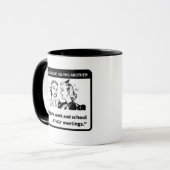 オウムカッコいいNAスポンサースポンシー誕生日コーヒーまたは紅茶 マグカップ (正面左)