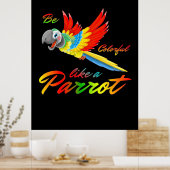 オウムカラフルのように見える ポスター (キッチン)