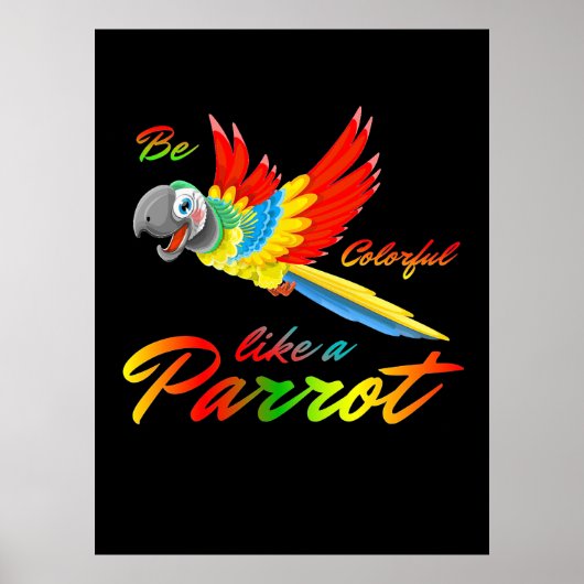 オウムカラフルのように見える ポスター (正面)