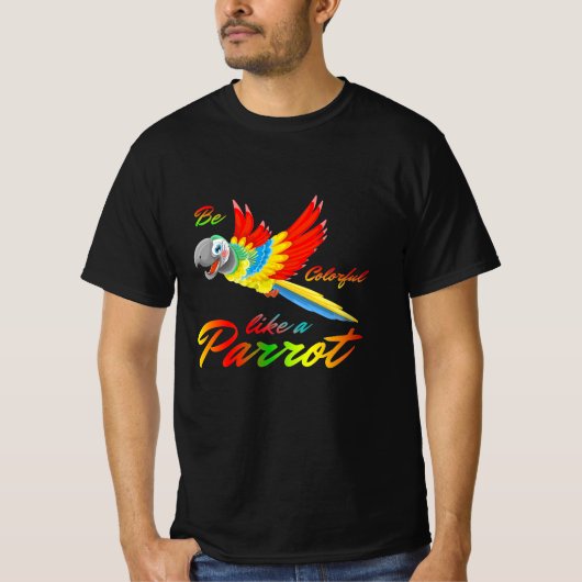 オウムカラフルのように見える Tシャツ (正面)