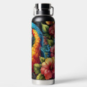 オウムカラフルウ ウォーターボトル (背面)