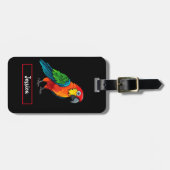 オウムカラフルウ ラゲッジタグ (正面横)