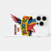 オウムカラフルウ iPhoneケース (裏面横)