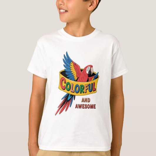 オウムカラフルウ Tシャツ (正面)