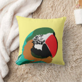 オウムカラフル鳥 クッション (ブランケット)