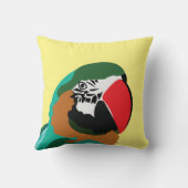 オウムカラフル鳥 クッション (裏面)